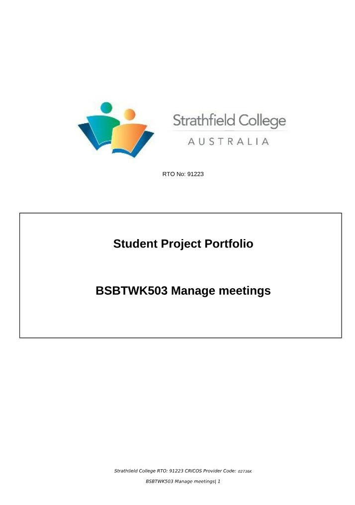 Project Portfolio for BSBTWK503