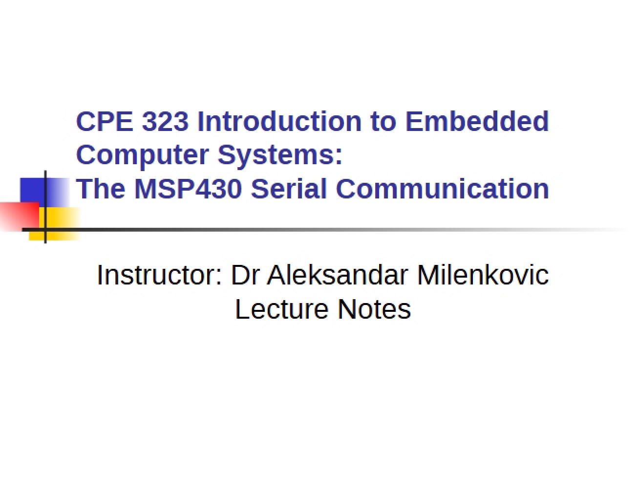 Serial Communication on MSP430