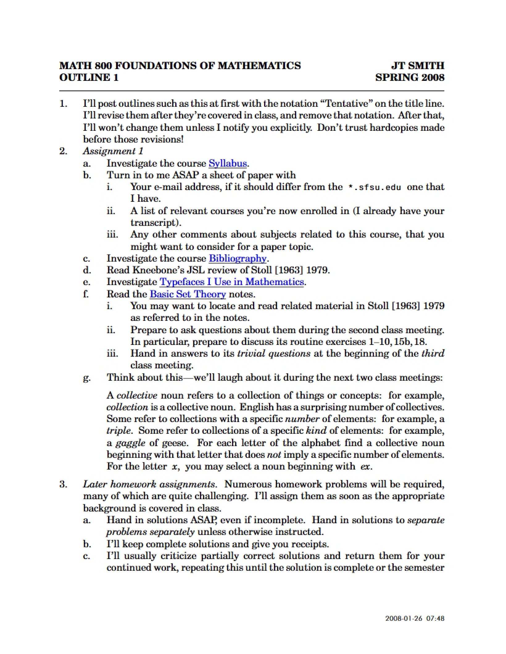 Foundations Outline 01