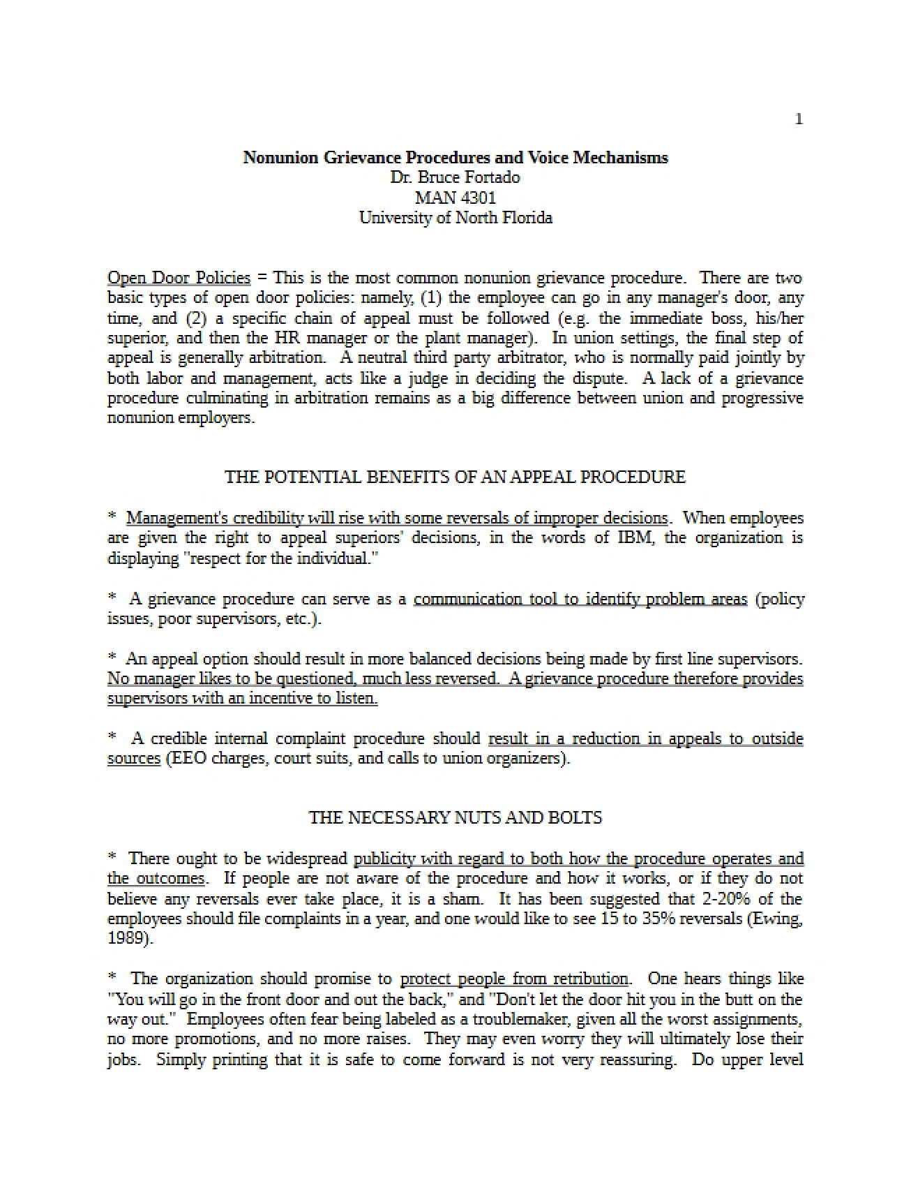 Personnel Management Notes