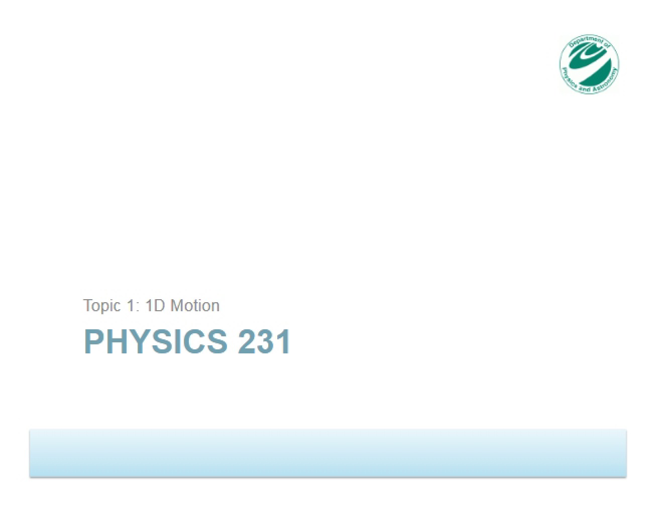 Course Notes