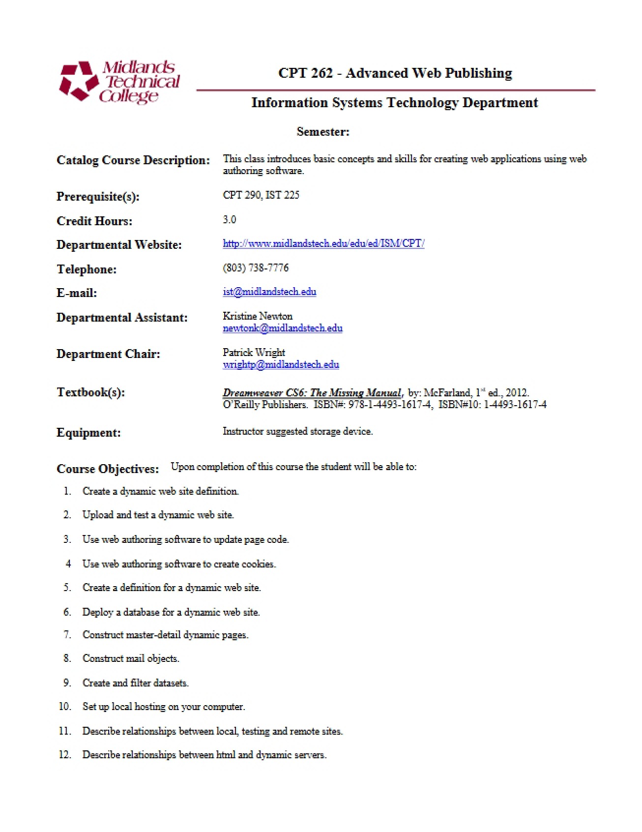 Web Publishing Advanced