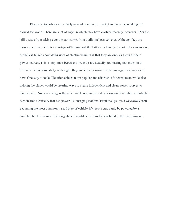 Environmental Impact of Electric Vehicles and Clean Energy