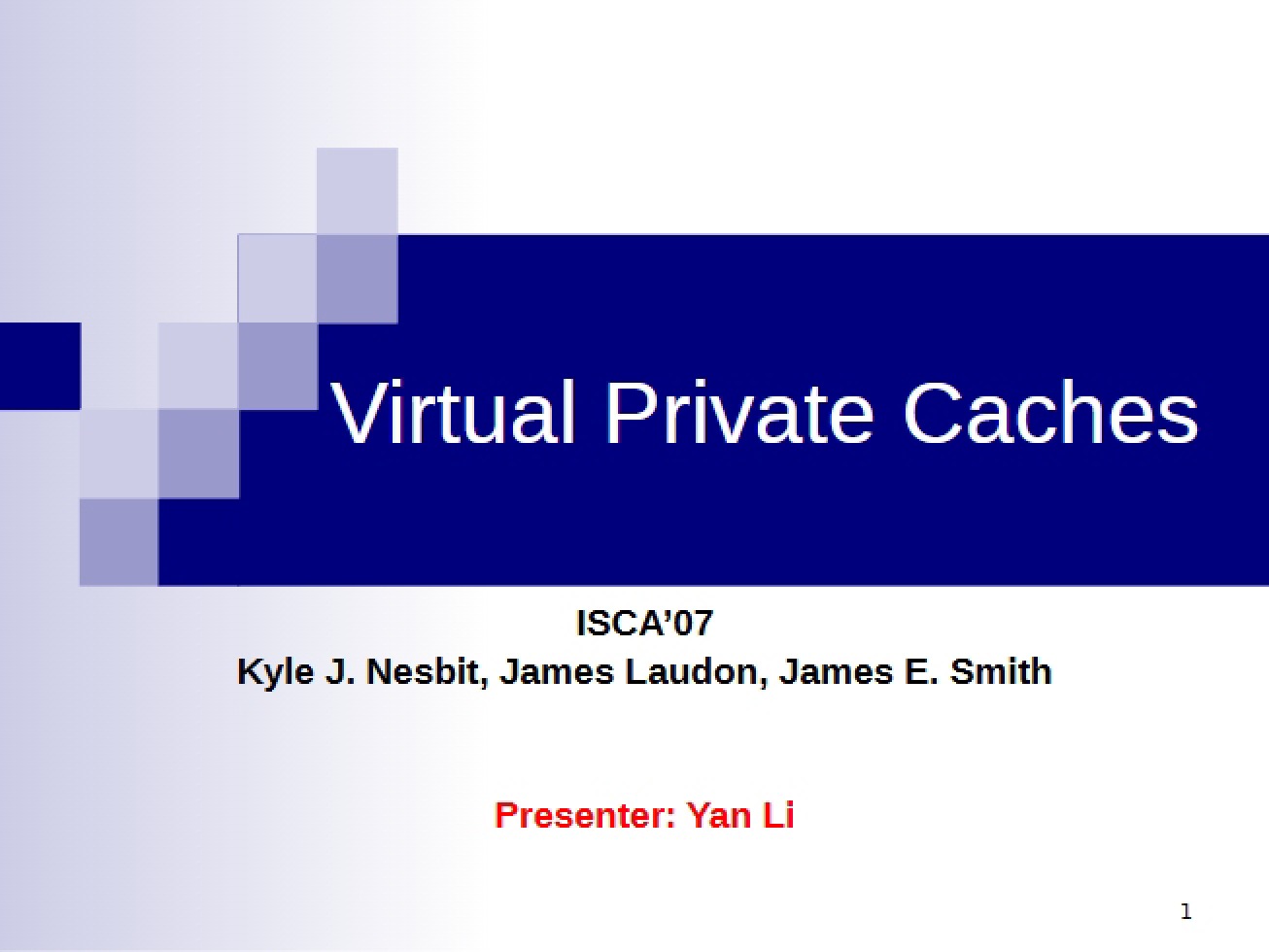 Virtual Private Caches