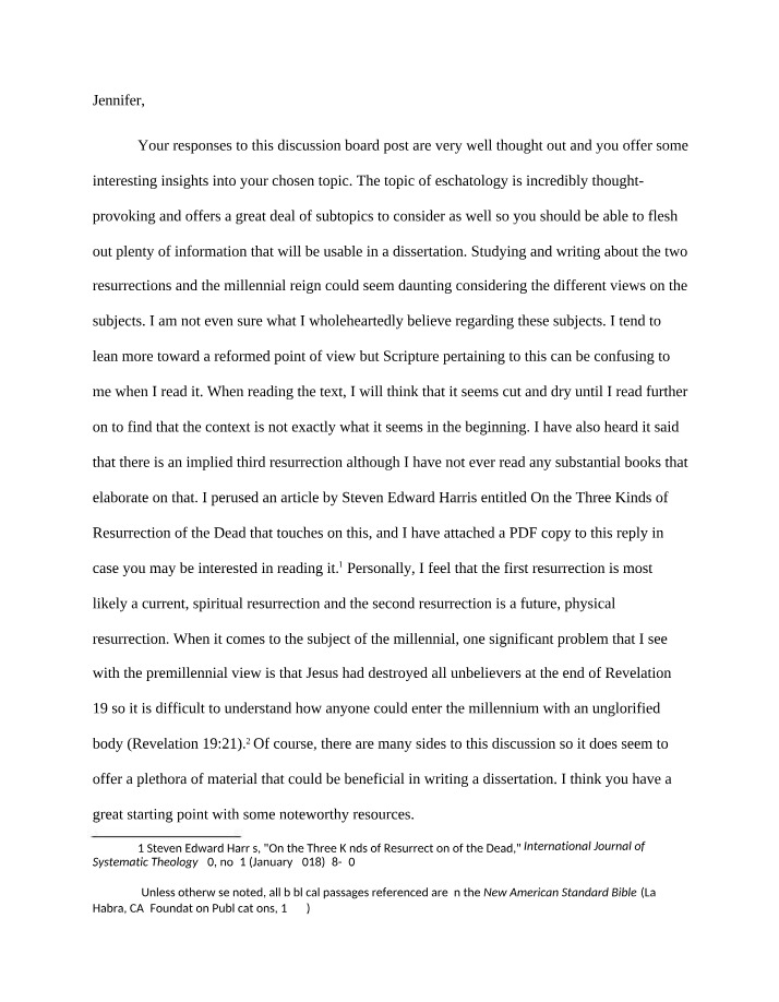 Exploring Resurrections and the Millennial Reign - Understanding Eschatology