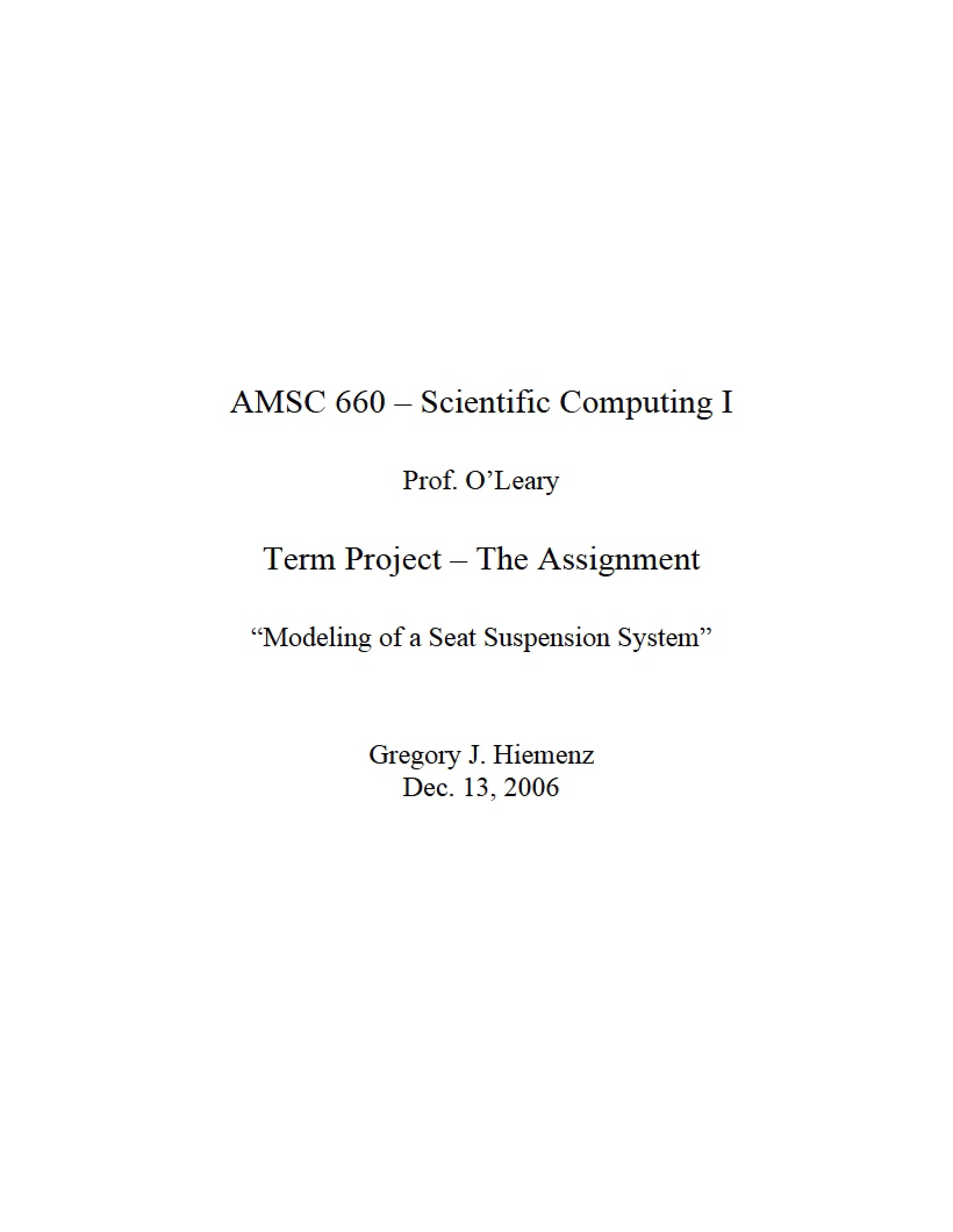 Term Project Assignment
