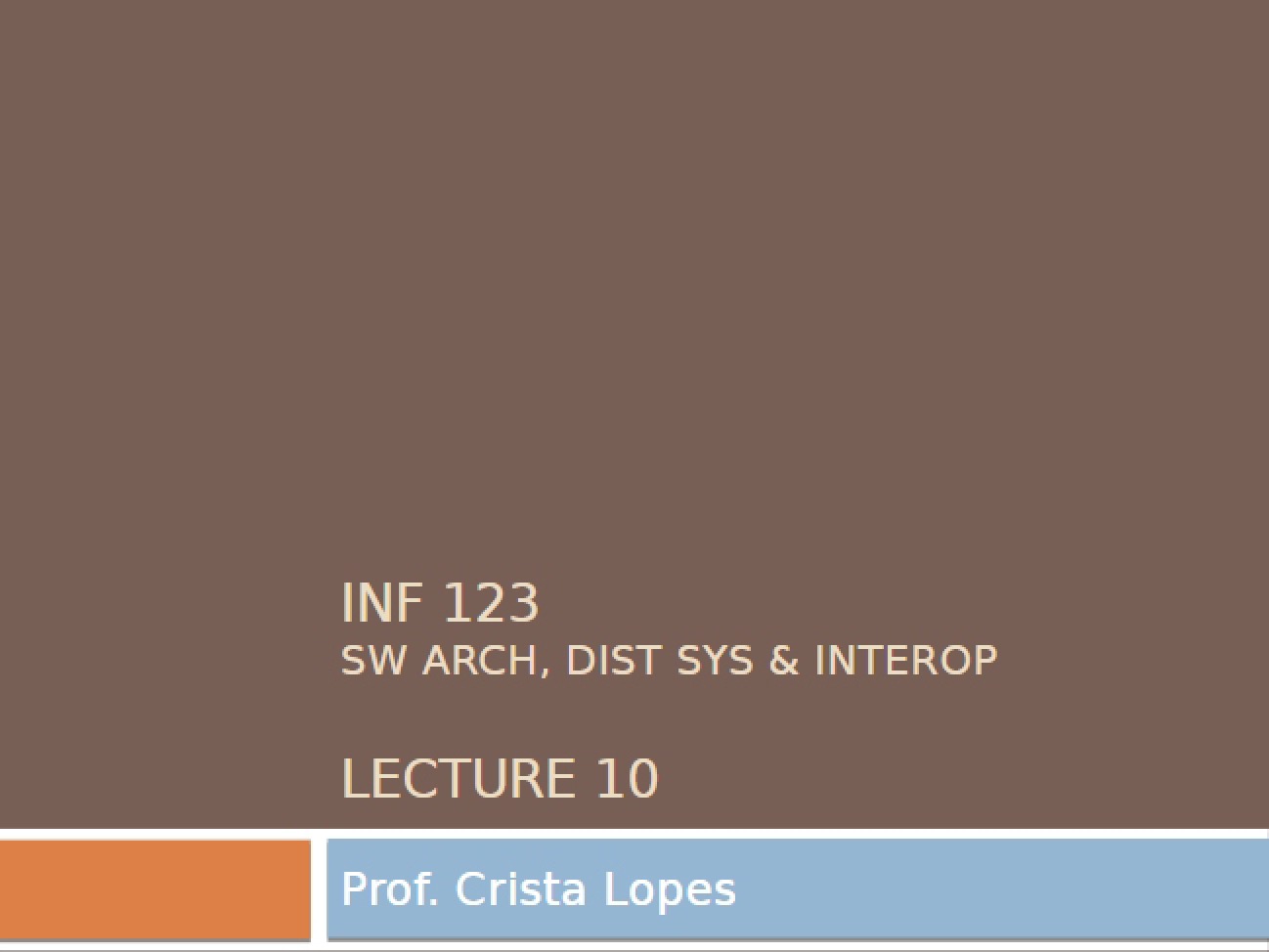Lecture Session