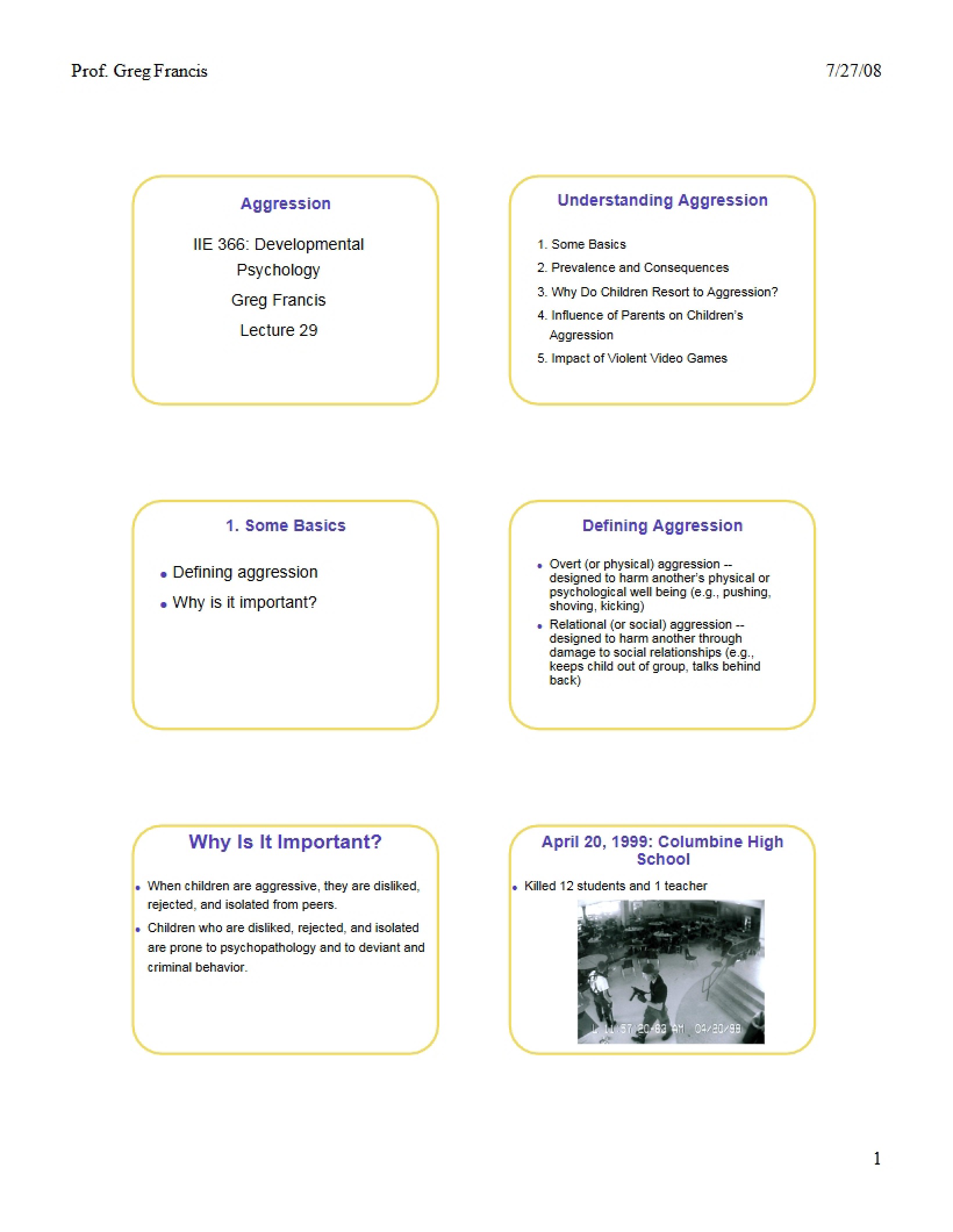 Lecture Twenty-Nine Slides