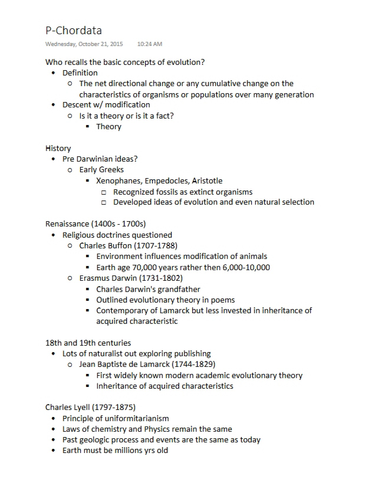 Chordata Phylum Overview