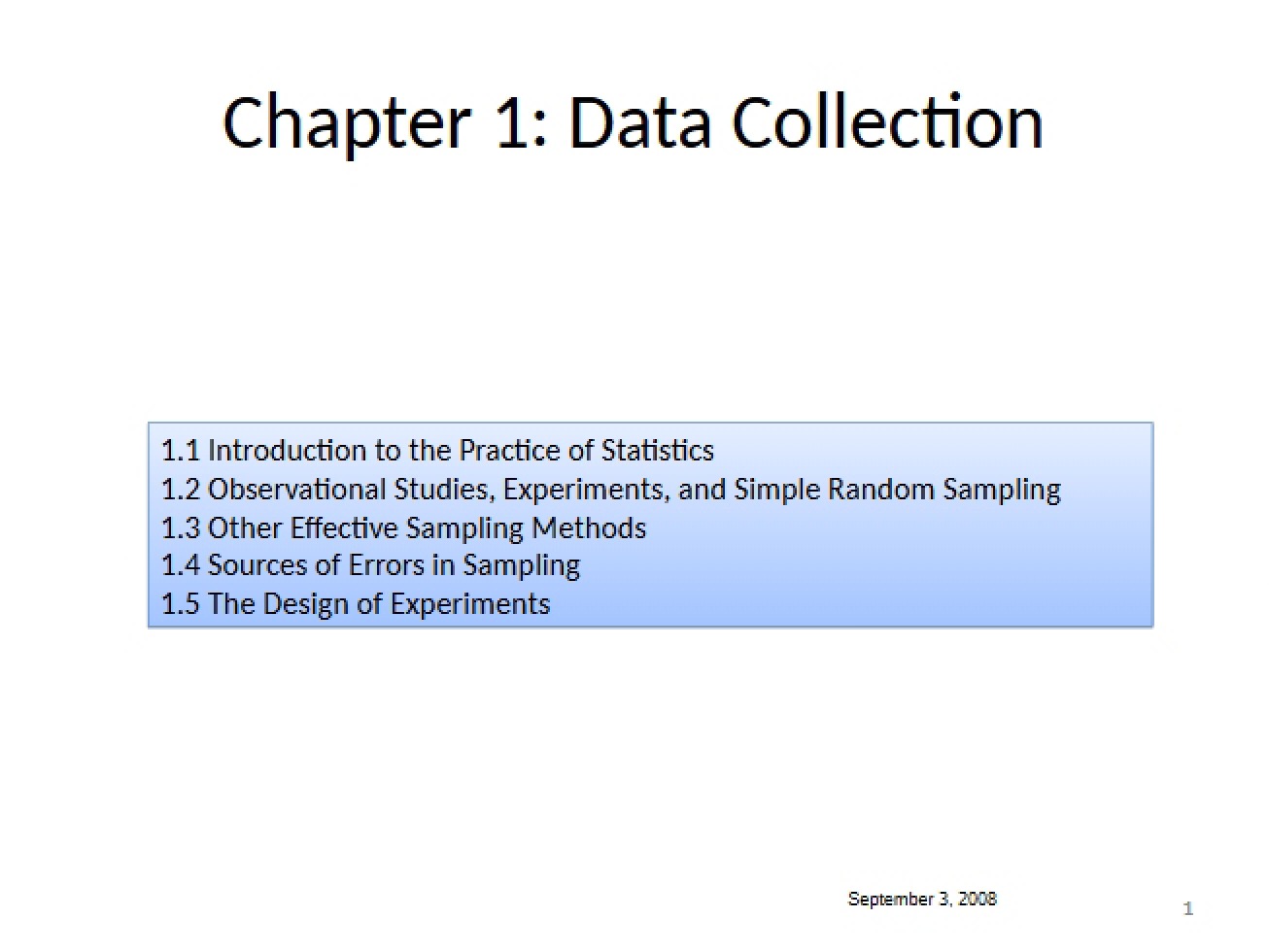 Collecting Data