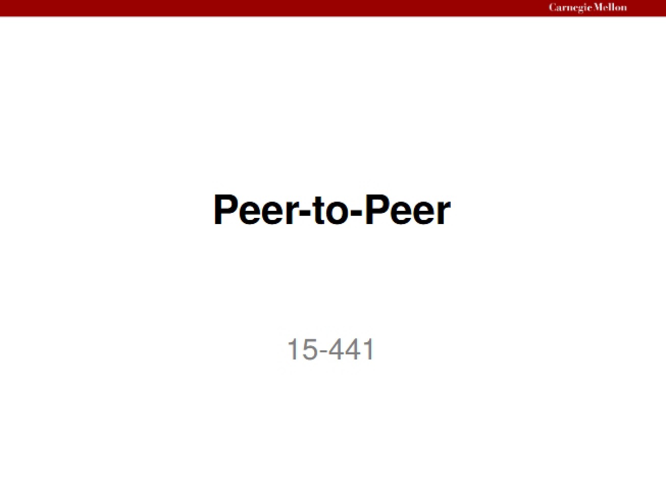 P2P Networking Overview
