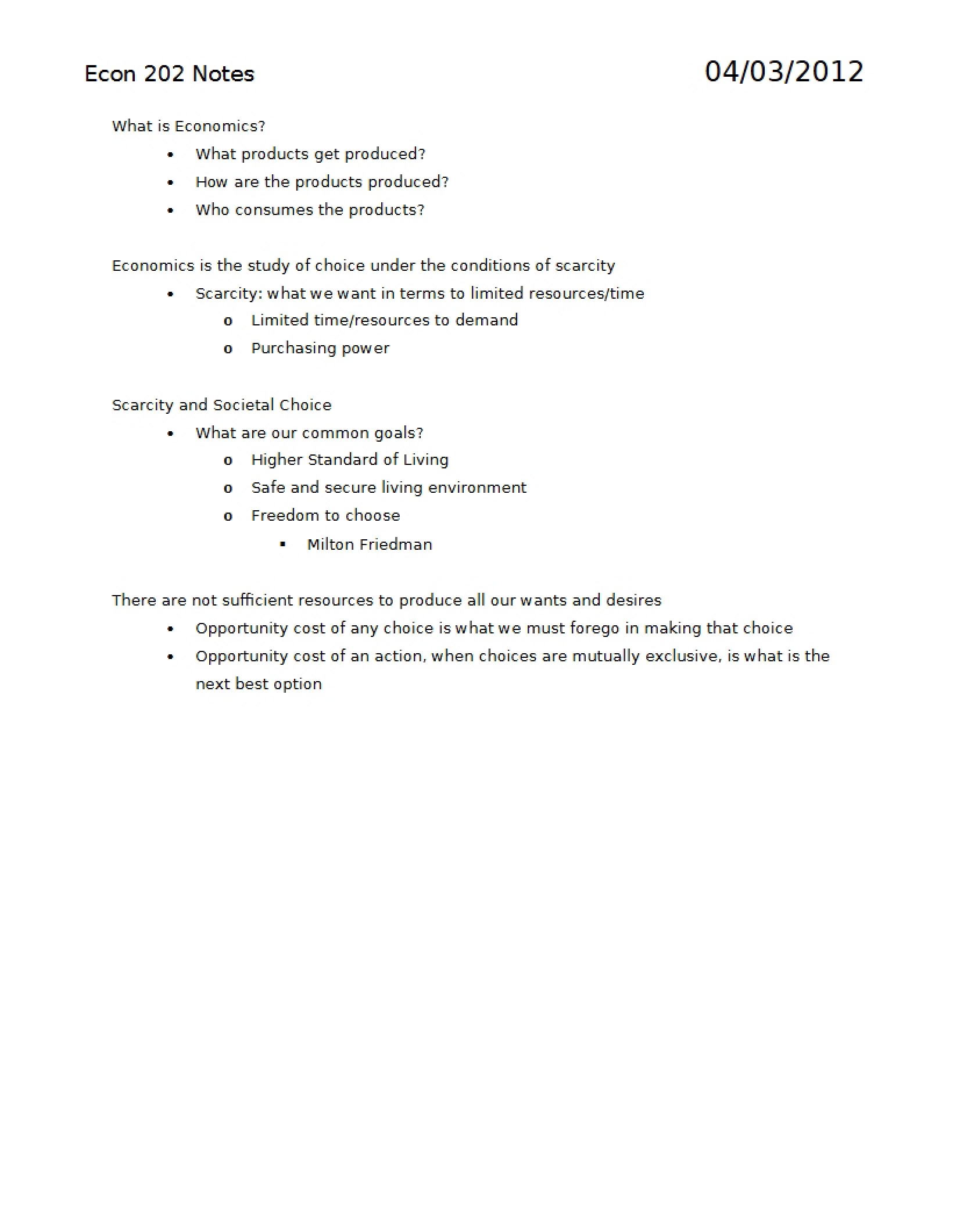 Macroeconomics Overview