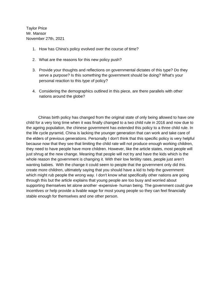 HIS381 Week 5 Reflection Submission