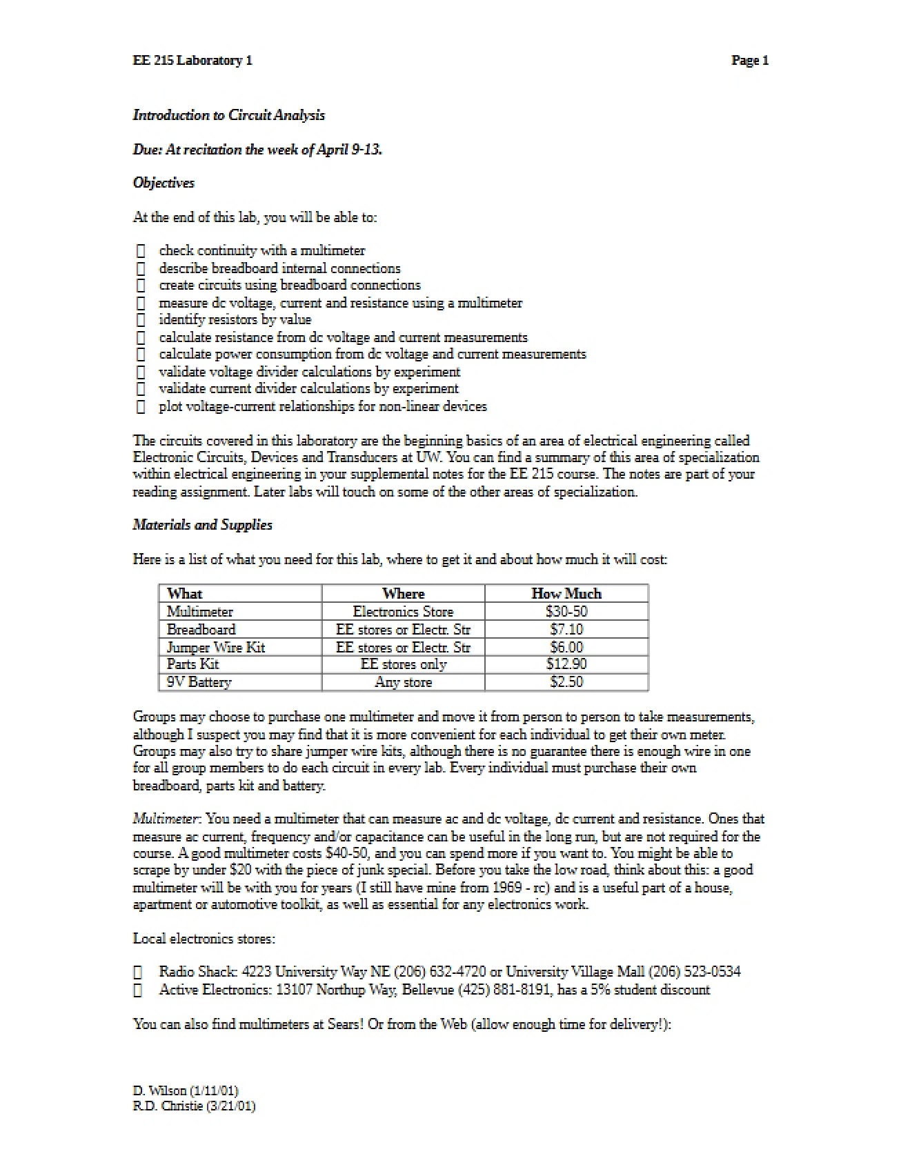 Notes for Study - 7 Pages