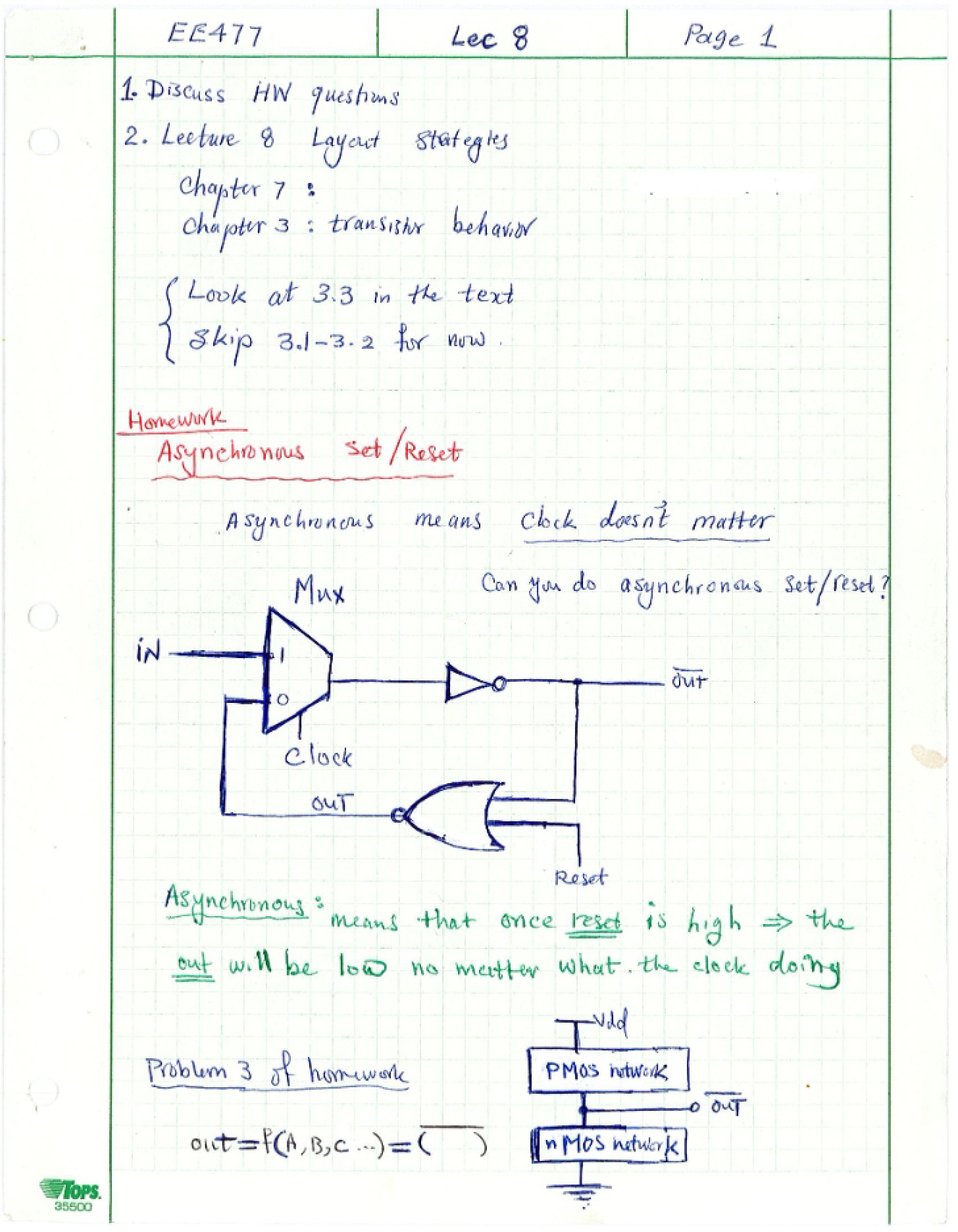 Strategies for Layout Lecture 10