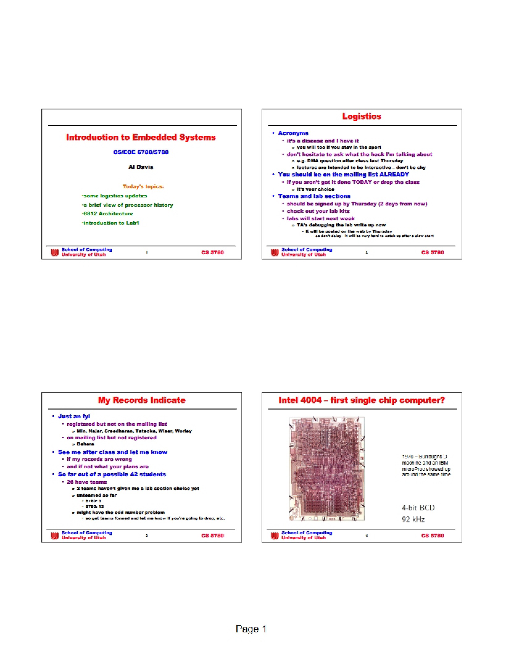 Basics of Embedded Systems
