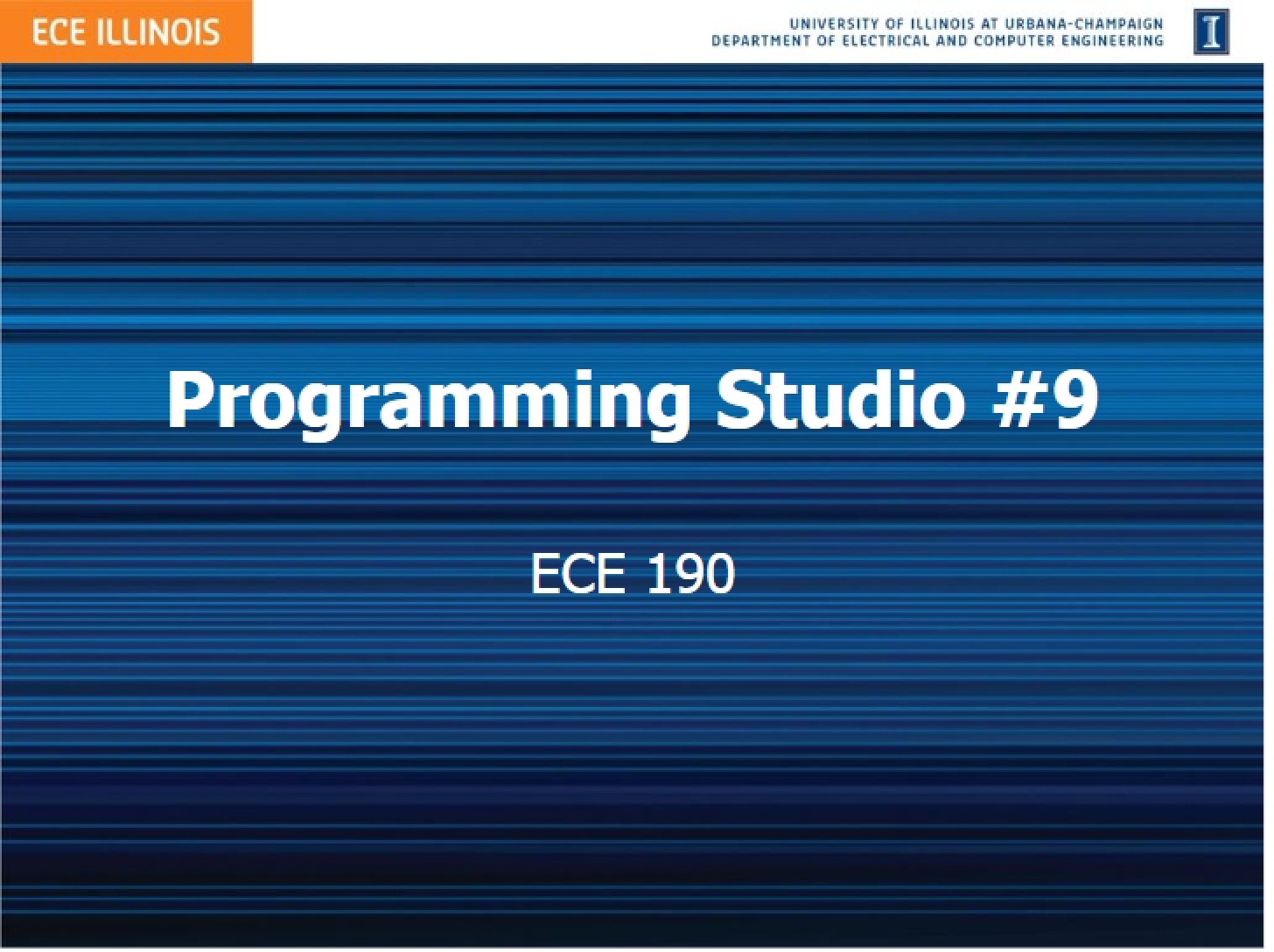 Programming Studio Session 09