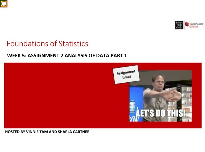 Assignment 2, Part 1 - Foundations of Statistics