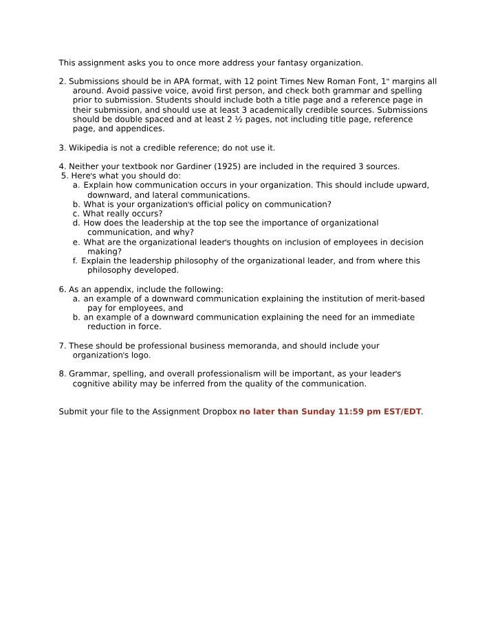 Effective Communication Strategies Assignment