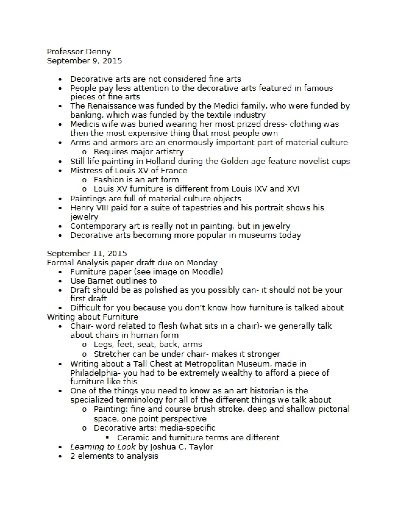 Junior Writing Program Notes