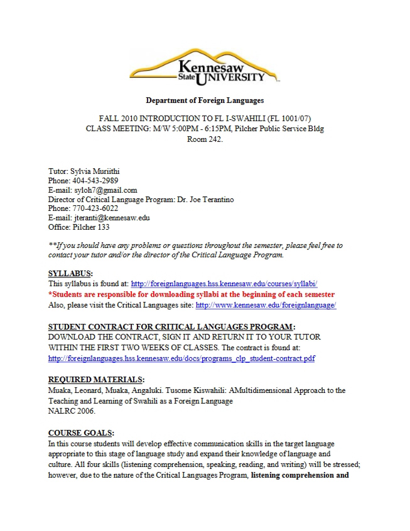 Course Plan for Biblical Hebrew Level 1
