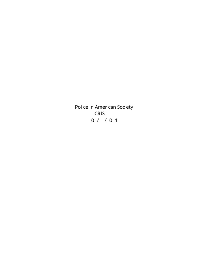 Writing Assignment 3 for CRJS 323