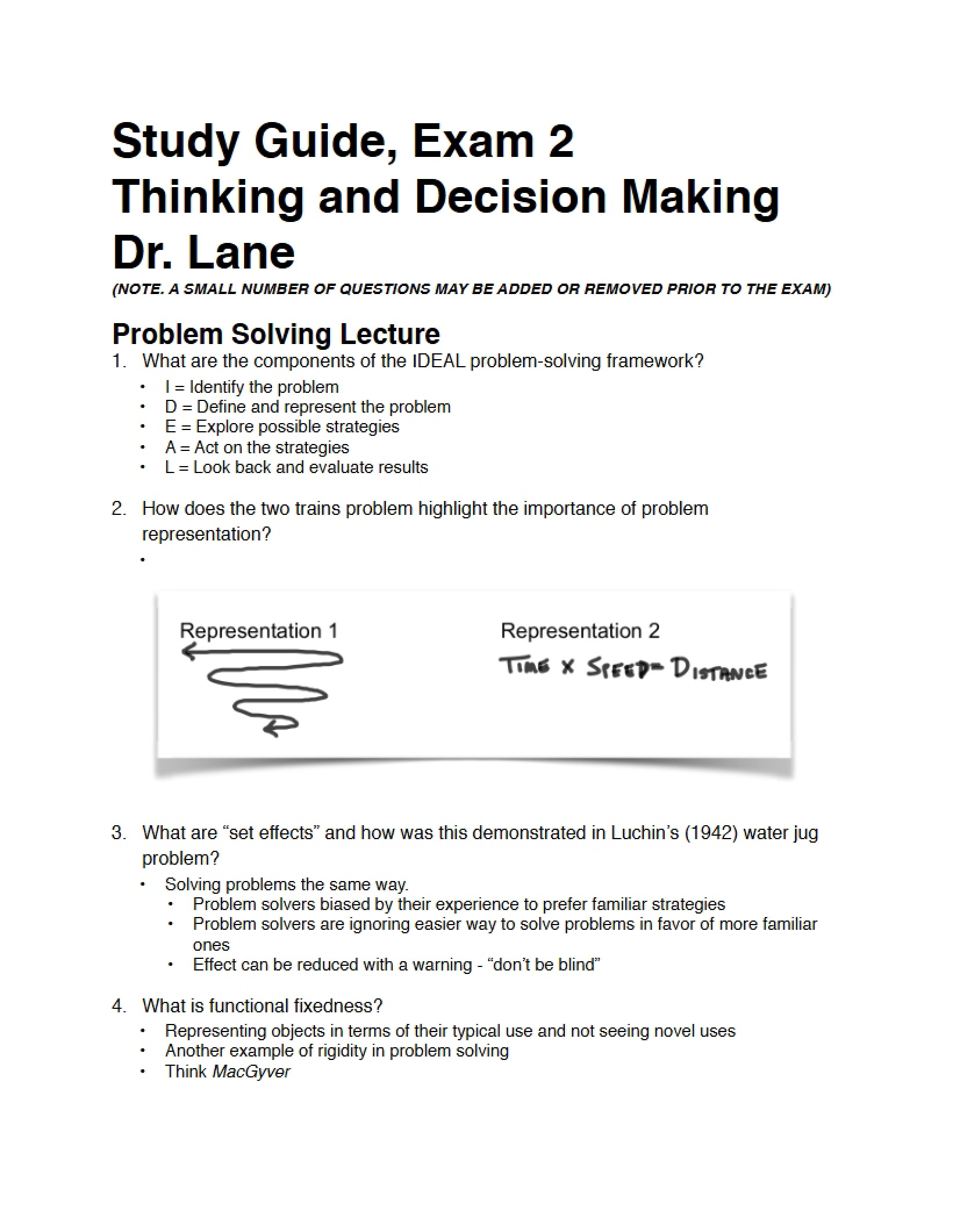 Exam 2 Study Guide