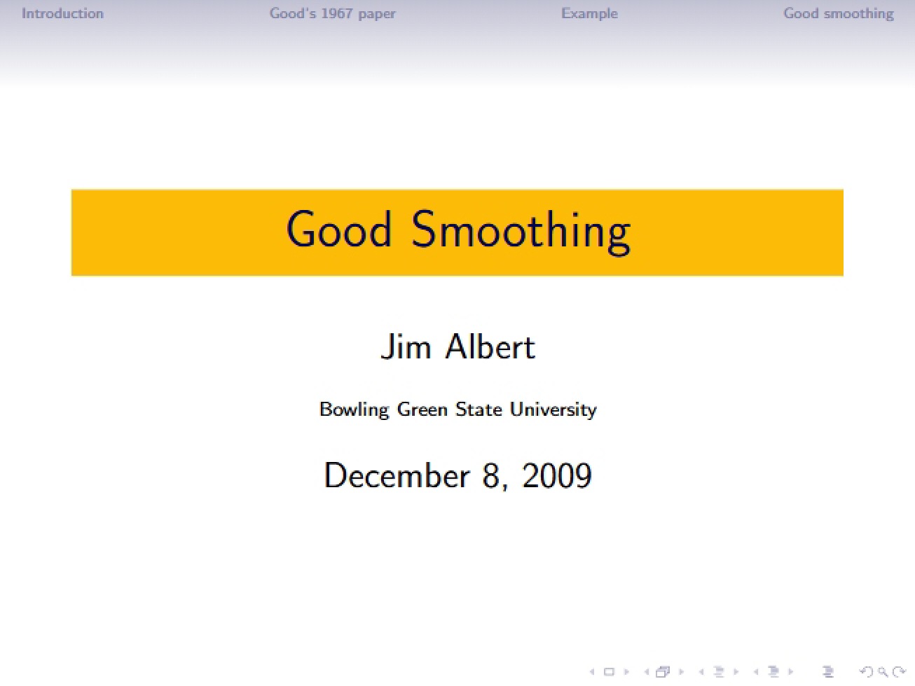 Good Talk Presentation
