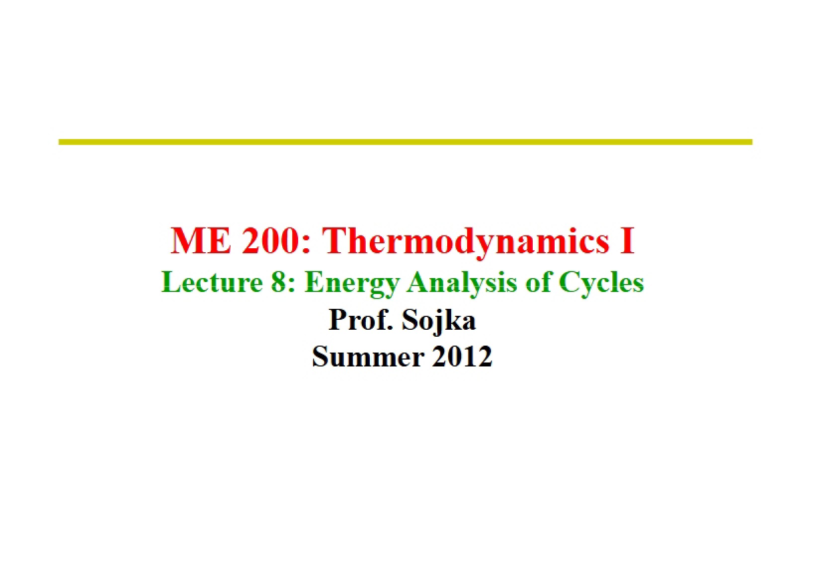 Lecture Eight Materials