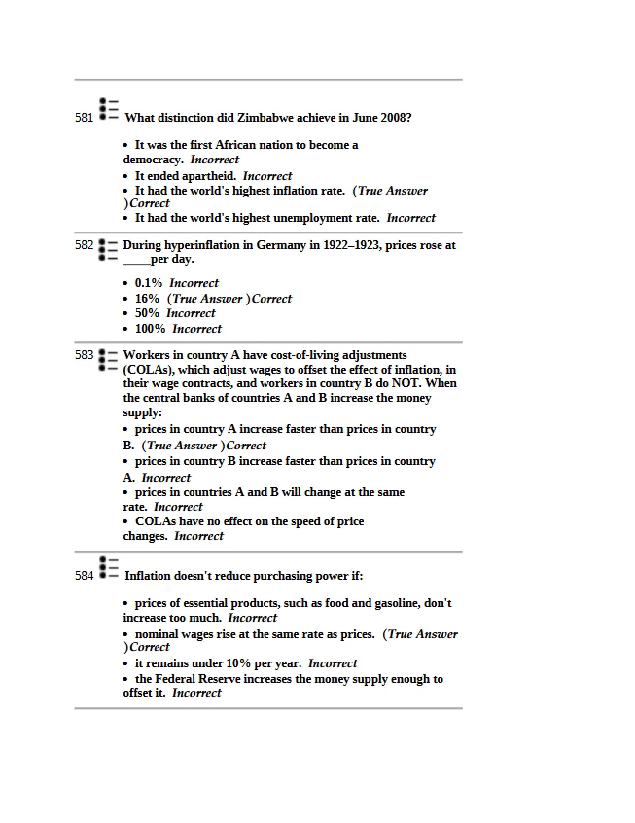 Notes from the Macroeconomics Course