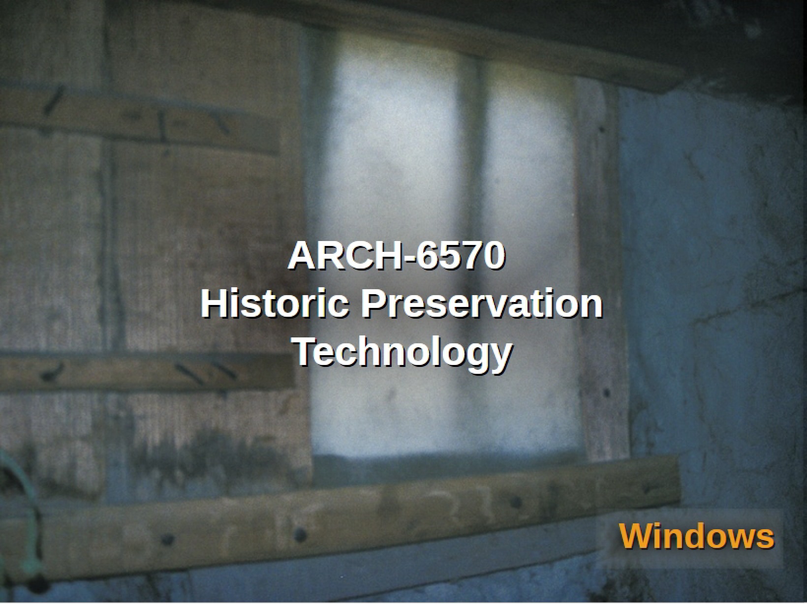 Technology for Historic Preservation