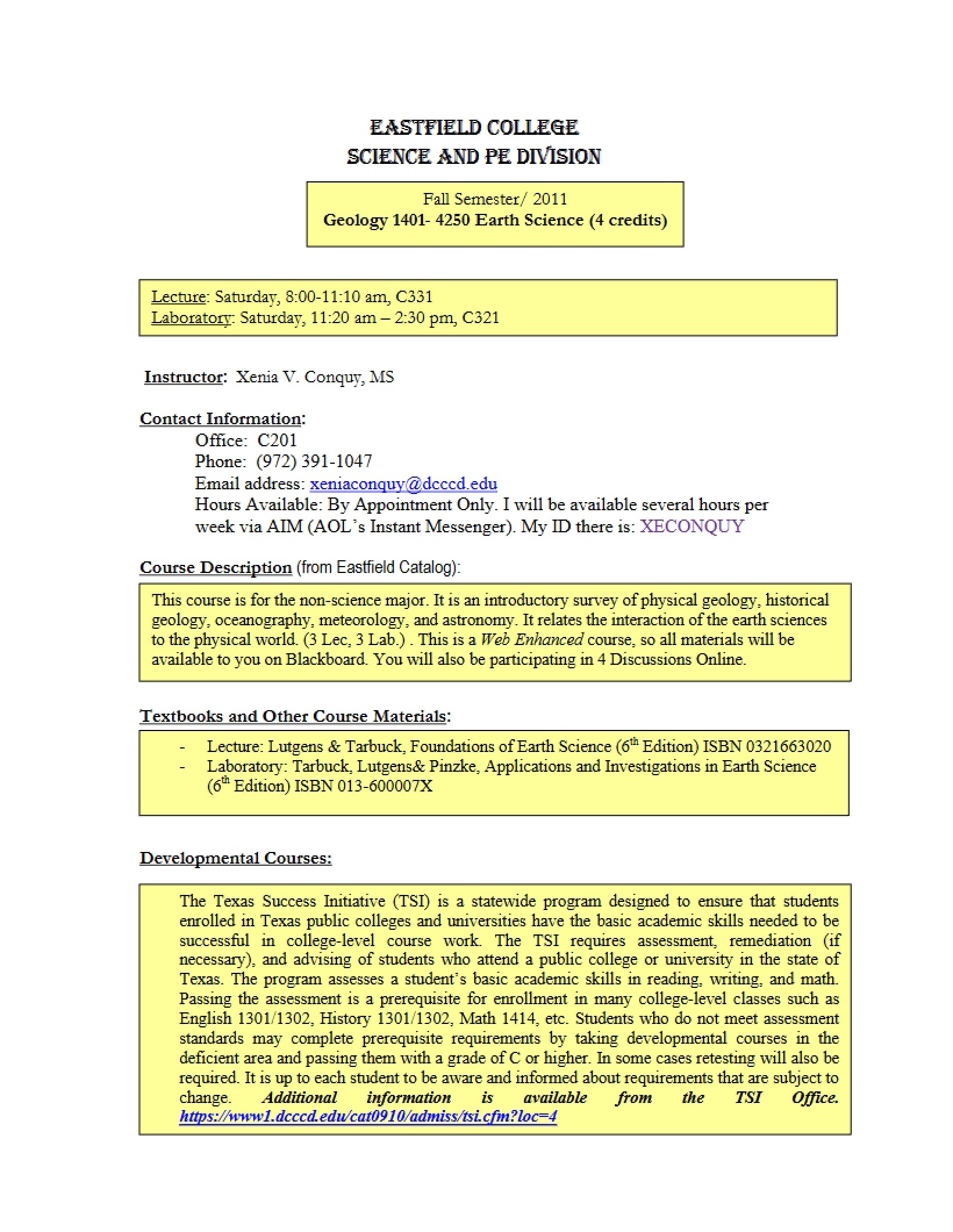 Syllabus