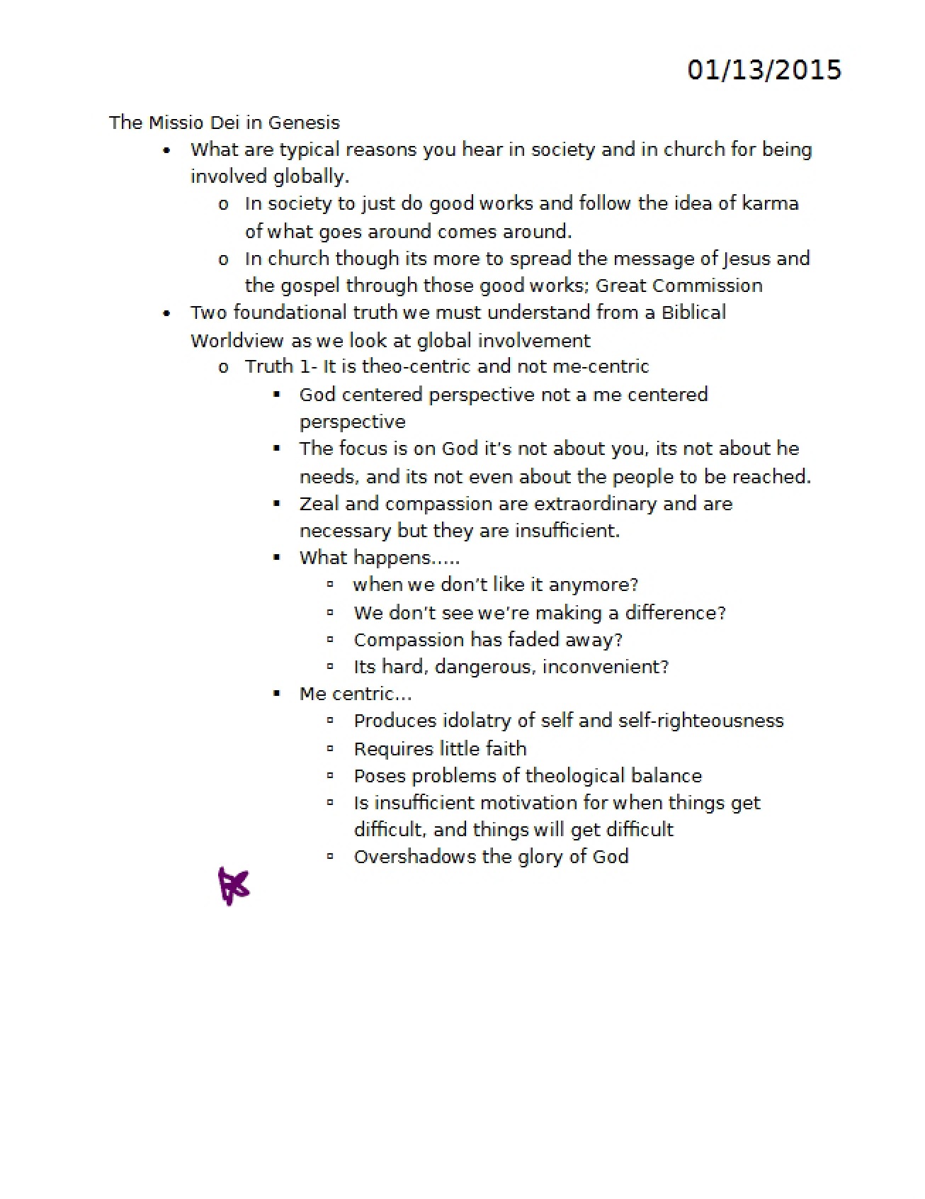 Exploration of the Missio Dei in the Book of Genesis