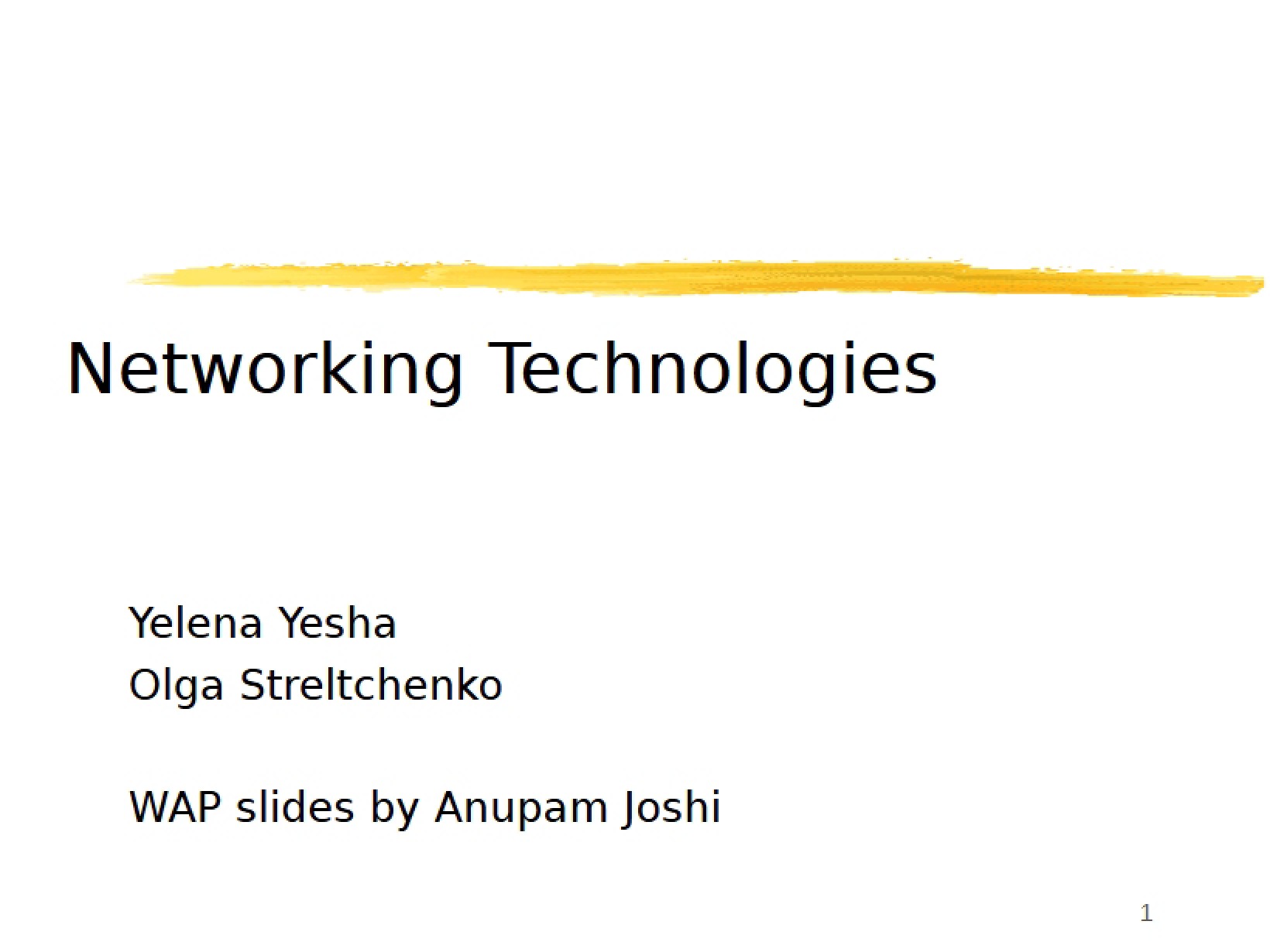Technologies for Networking