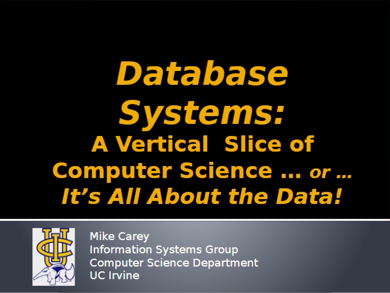 Computer Science Vertical Slice