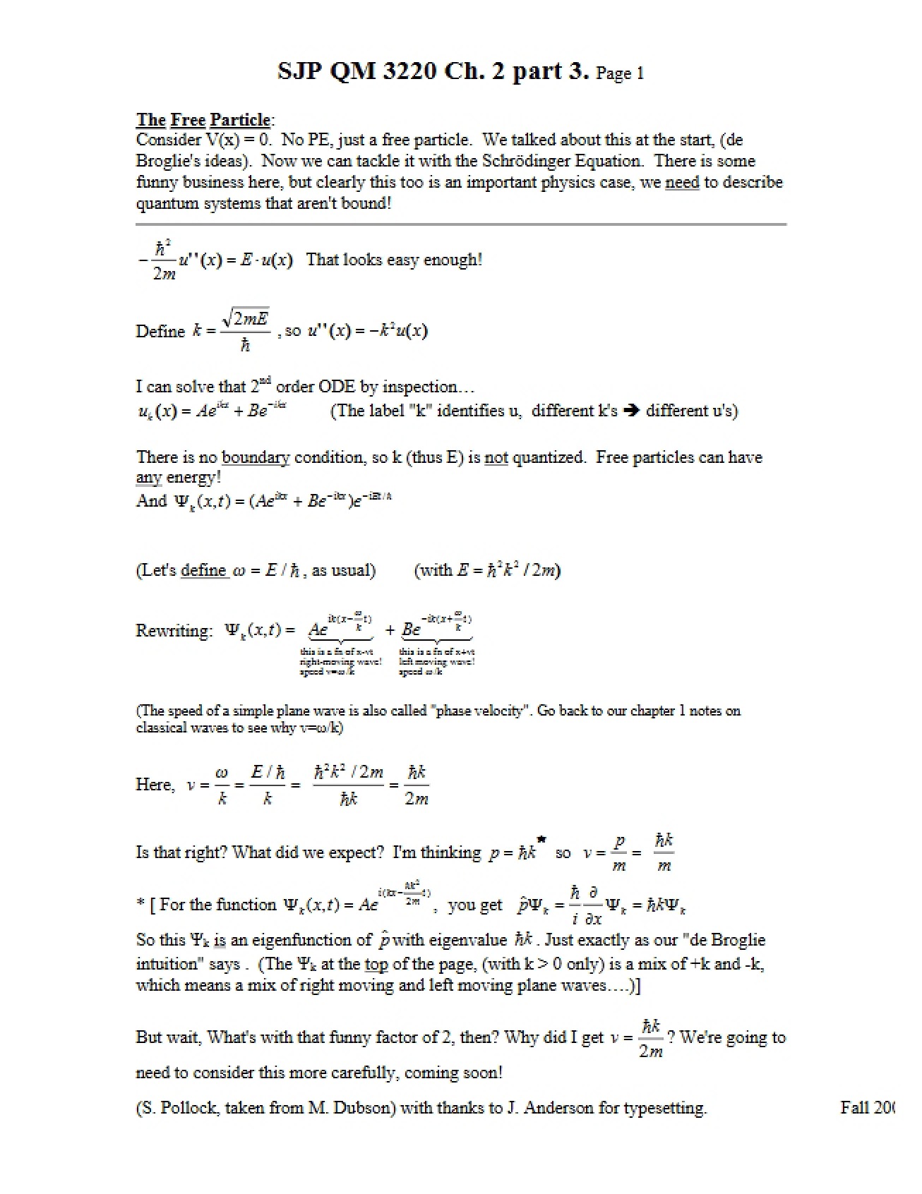 Free Particle