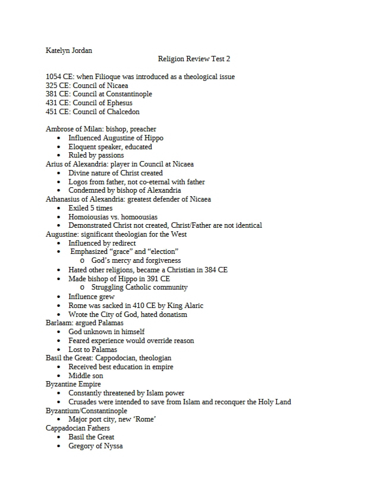 Test 2 Review (Heritage)
