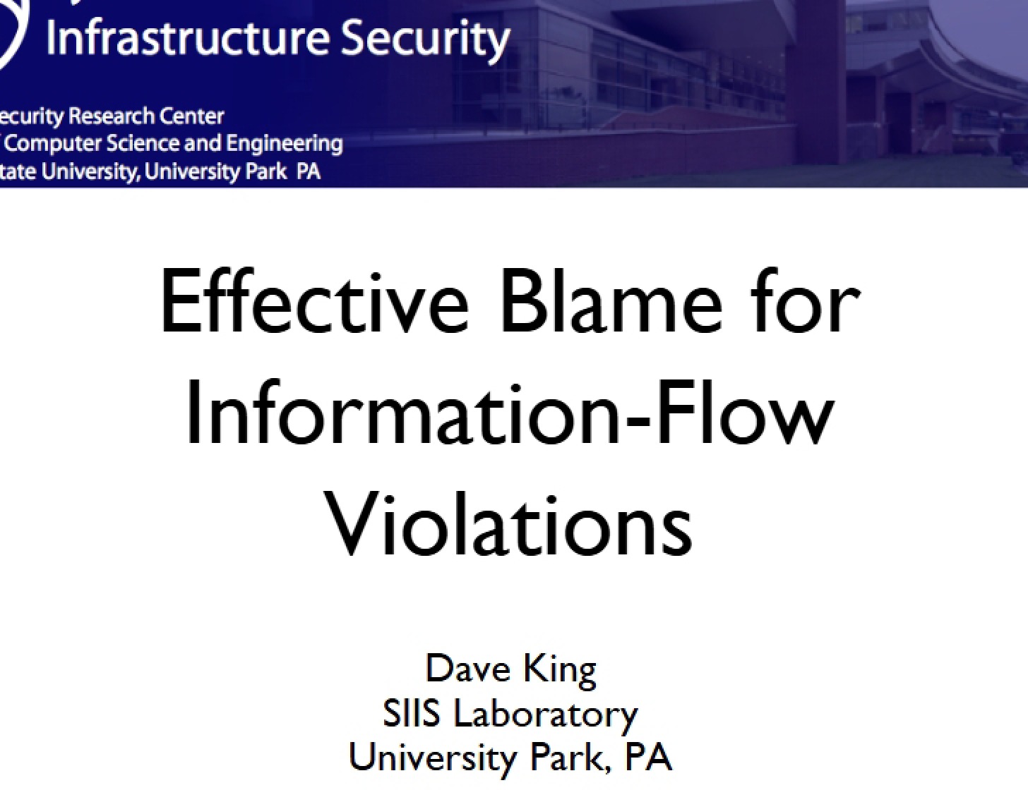 Information Flow Violations Effective Blame