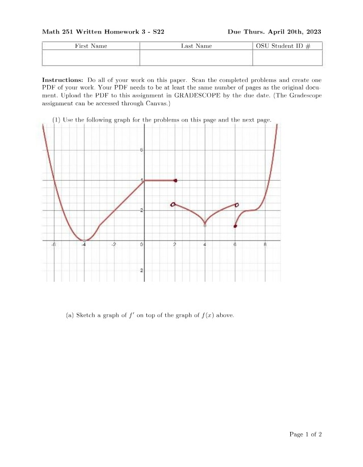 Math 251 Written Homework 3 Solutions Set 2