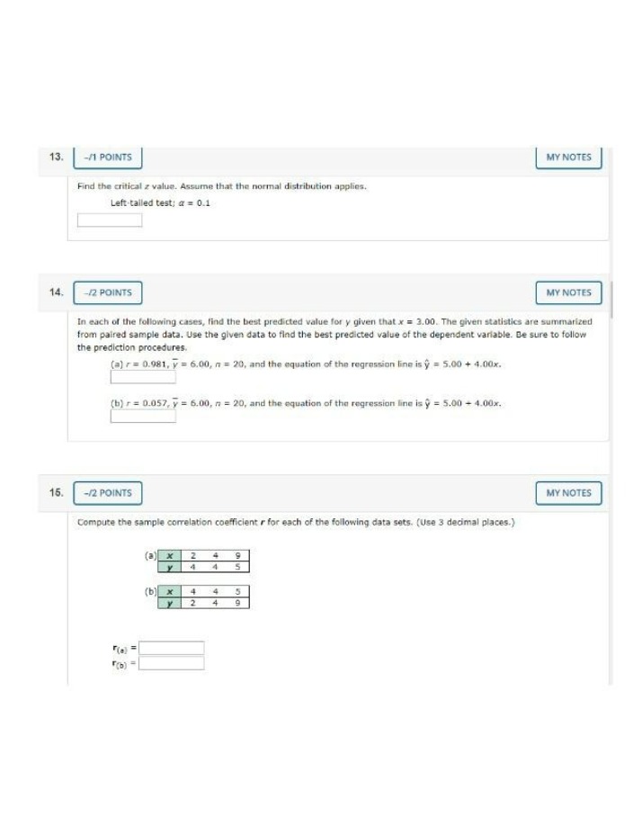 Statistics - Exam Preparation