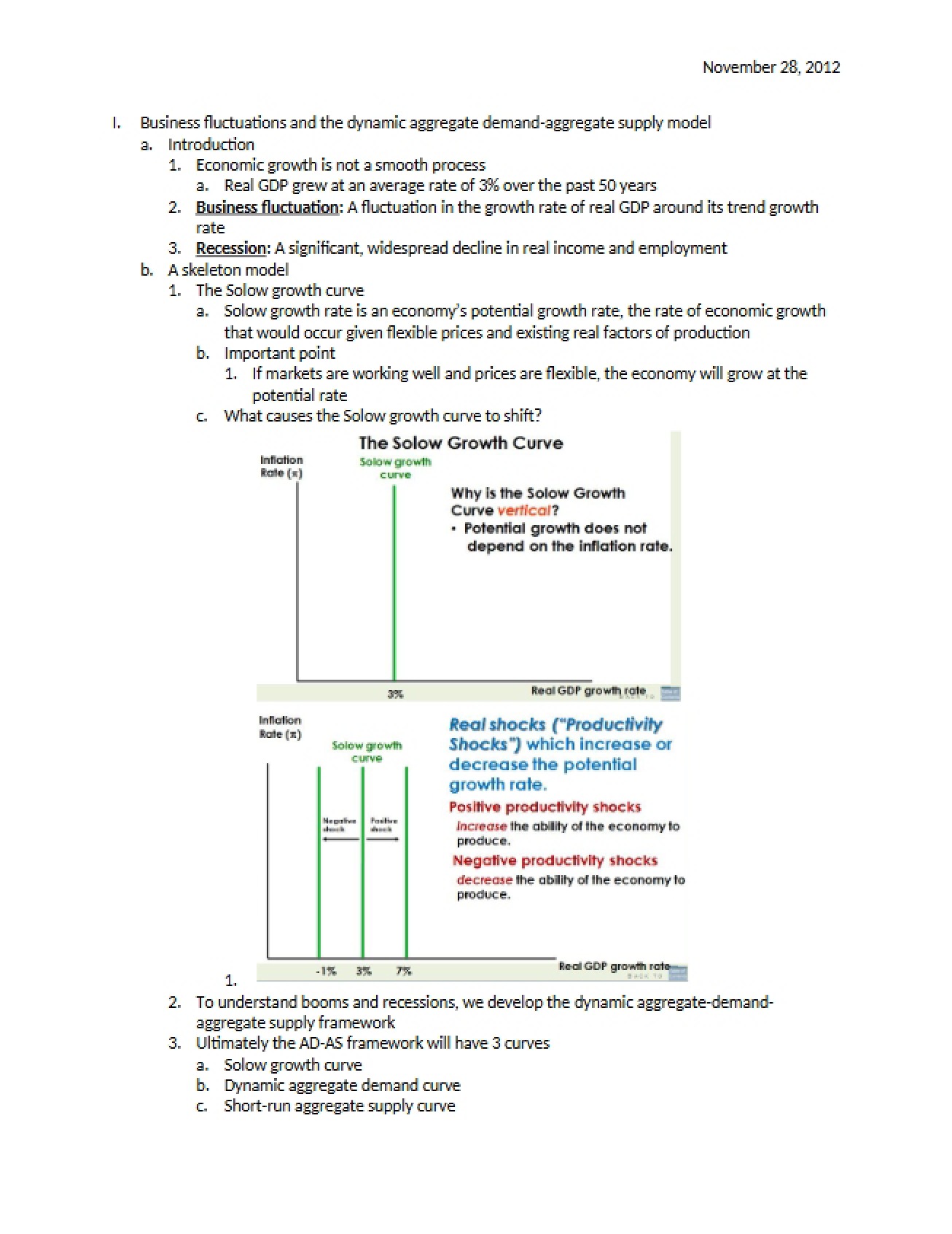 Macroeconomics Lecture Notes