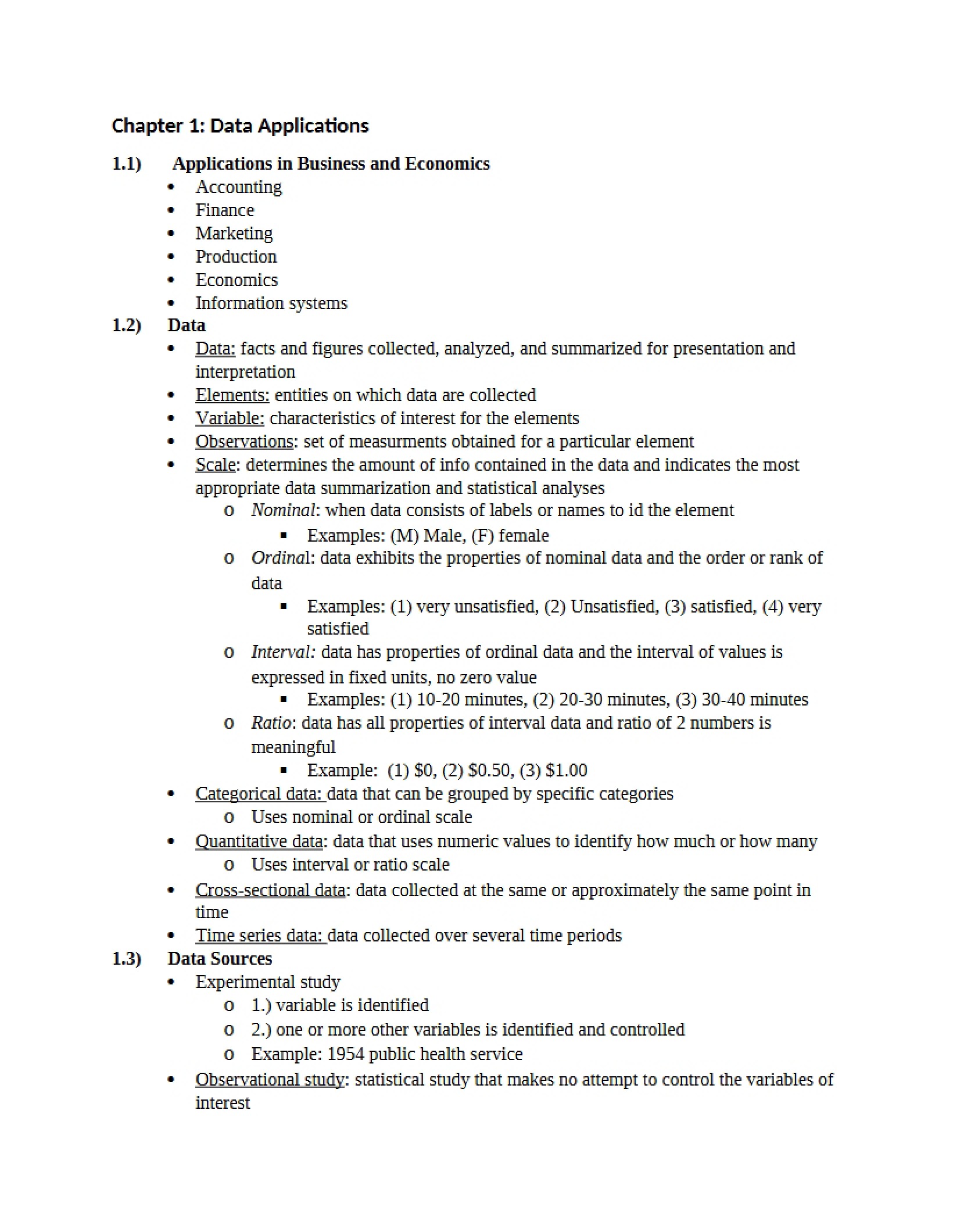 Data Applications Chapter 1
