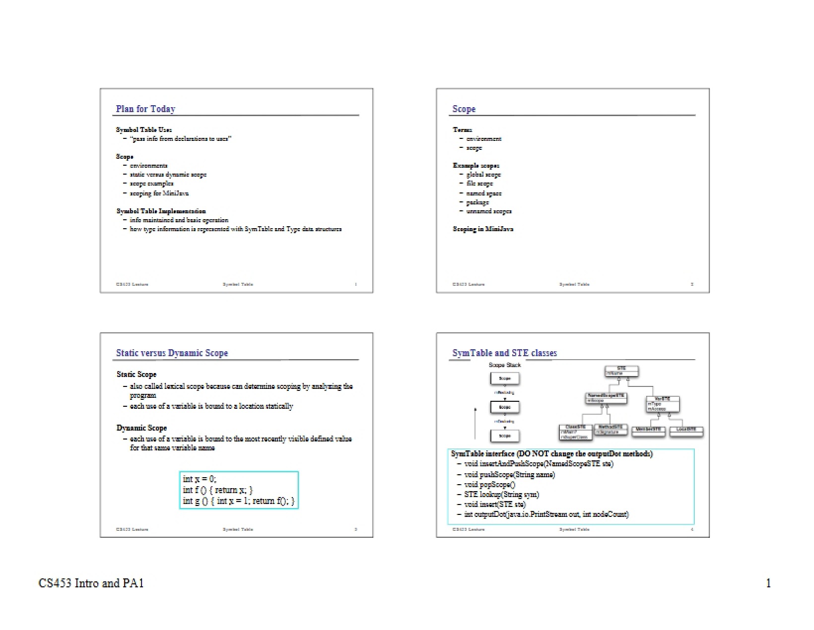 Lecture Notes (2)