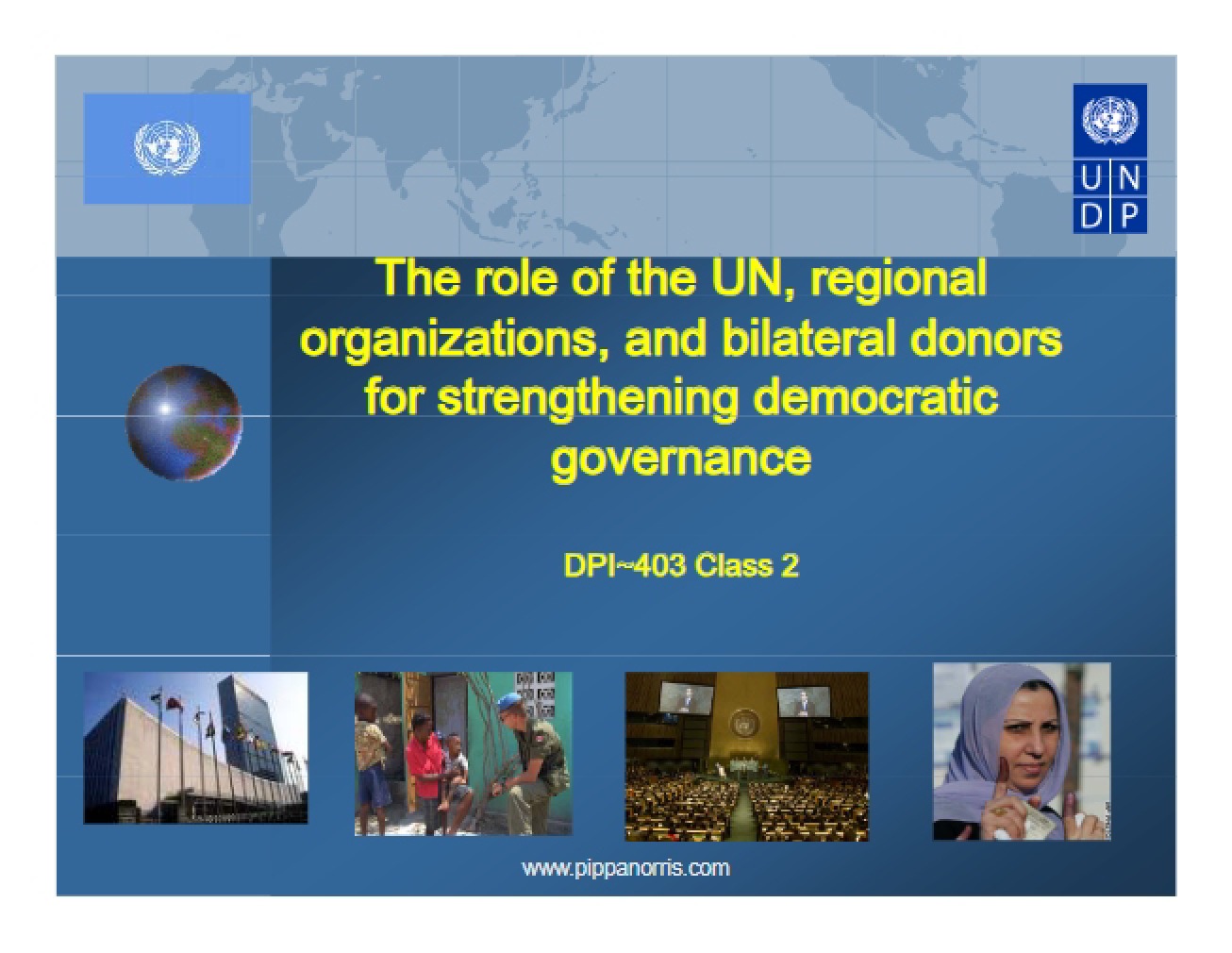 Role of the United Nations in Democratic Governance