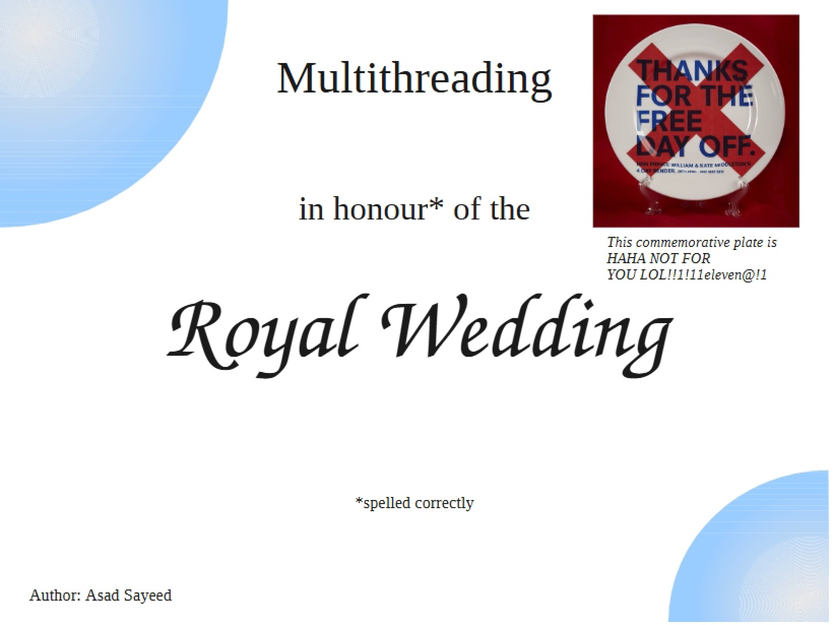 Multithreaded Concepts