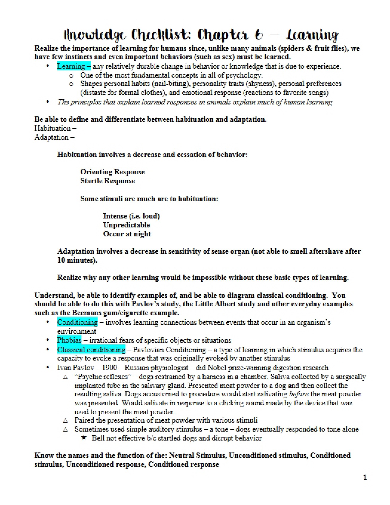 Learning Chapter 6 (Part 2)