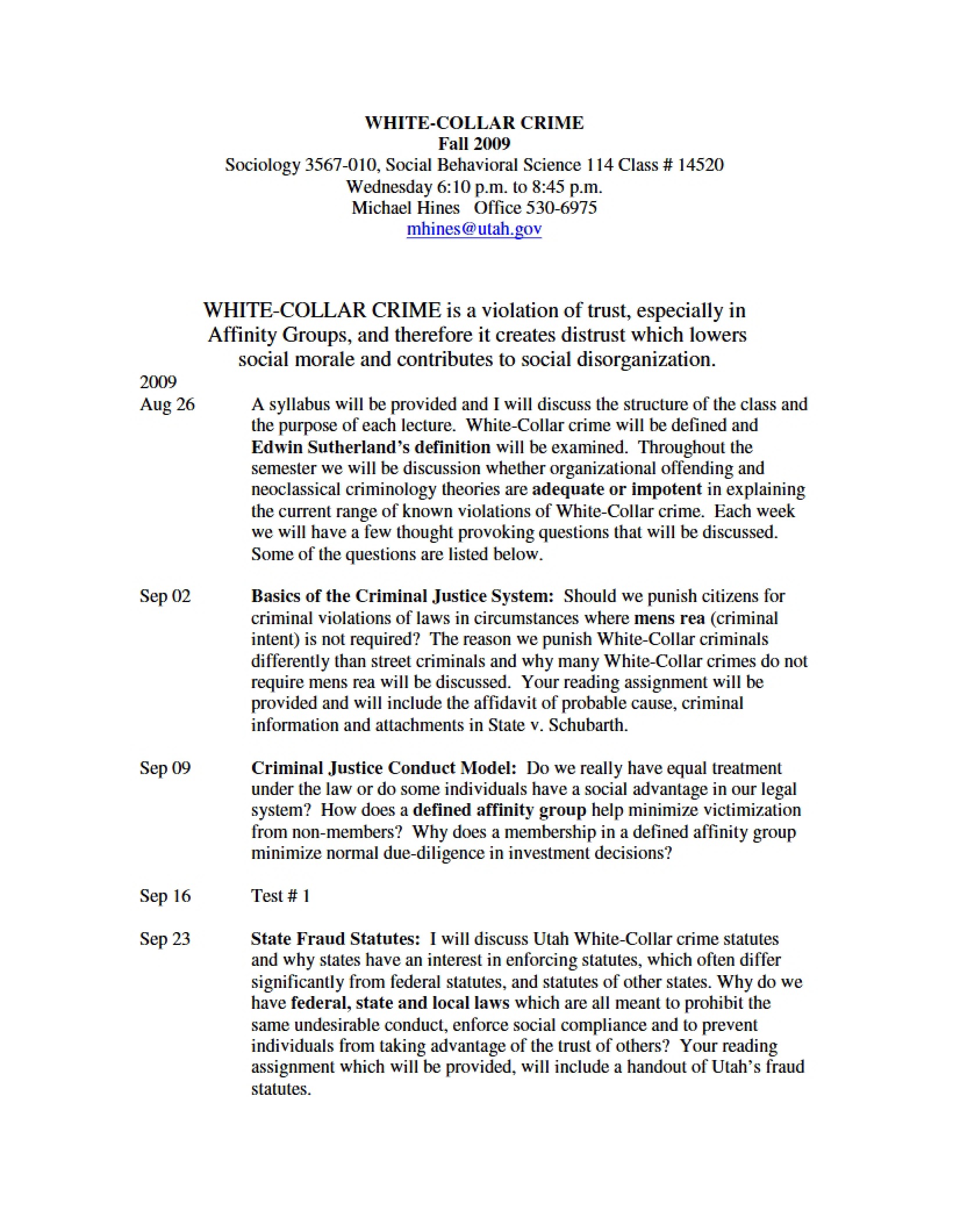 Corporations and Corruption Syllabus