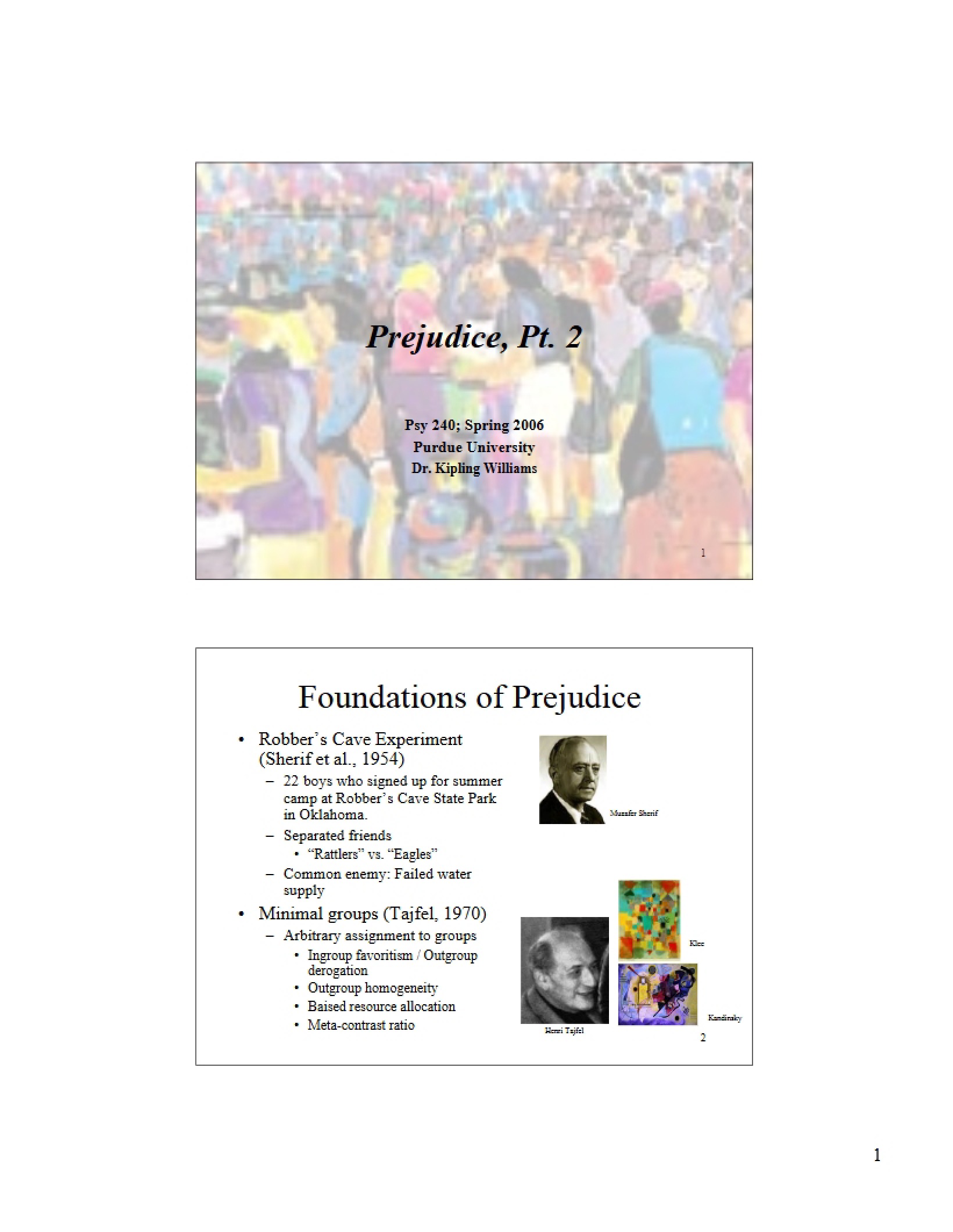 Social Psychology Class Notes