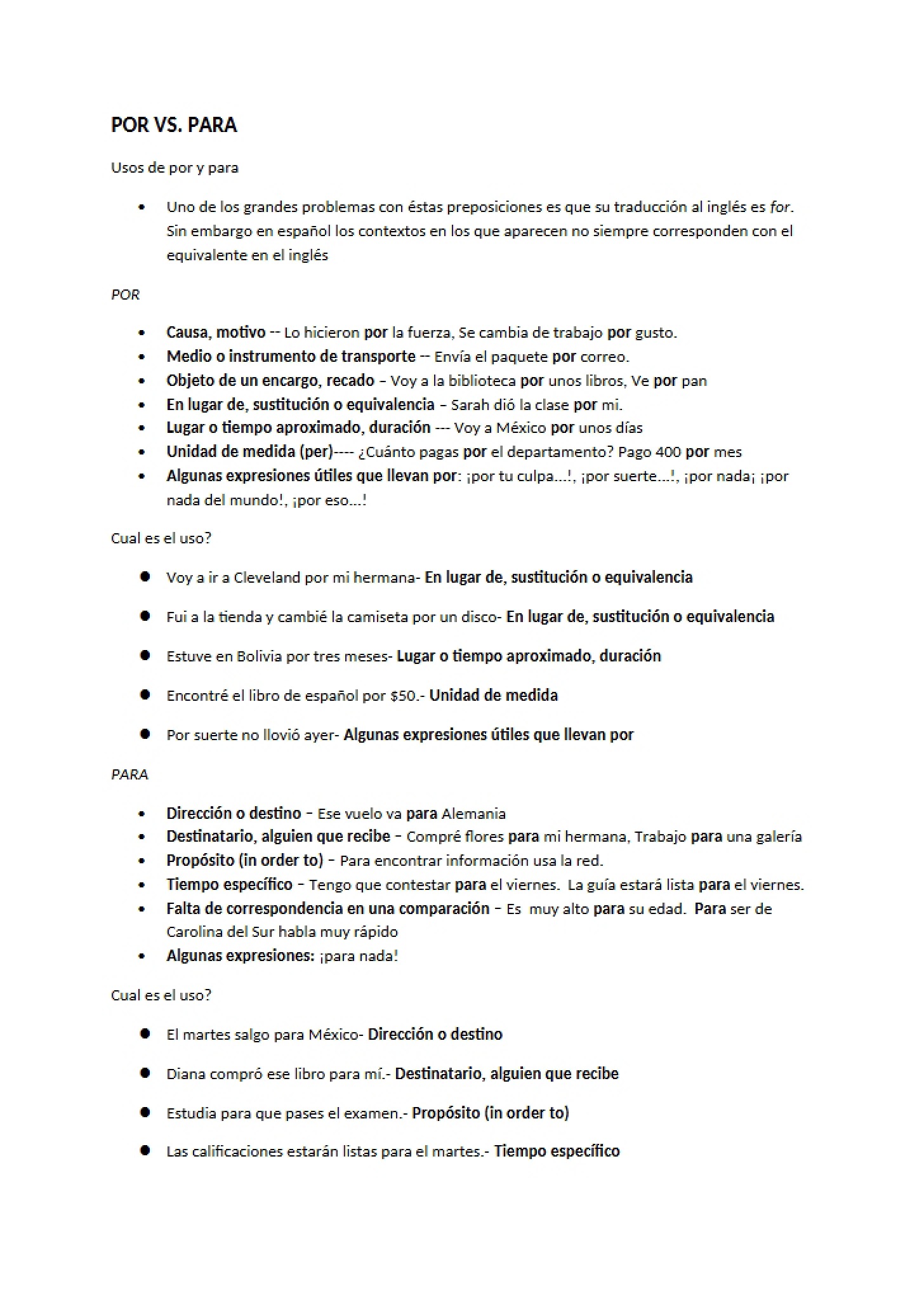 Course Content Notes