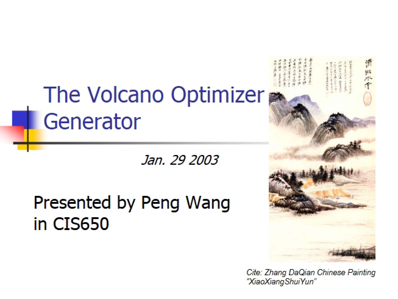 Volcano Optimizer Generator